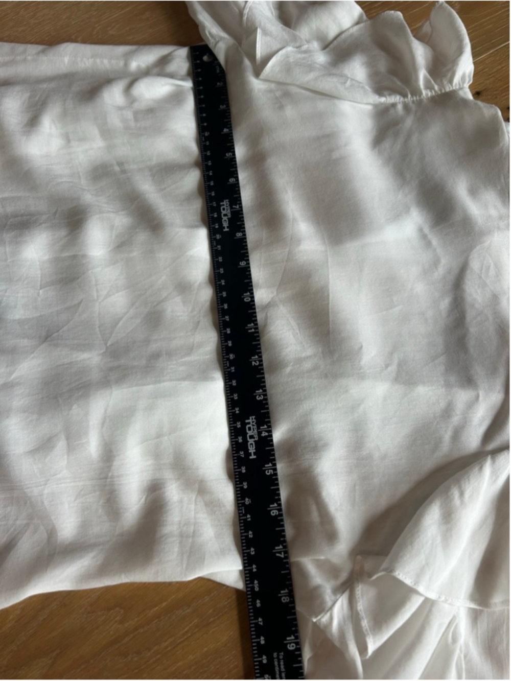 Ivory Ruffled Button-Front Blouse - Picture 7 of 12